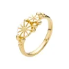 Lund Copenhagen - Marguerit ring forgyldt med kugler - 9075068-m
