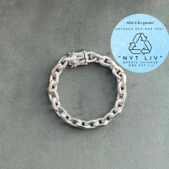 Nyt Liv - Anker facet sterling sølv armbånd - NL6