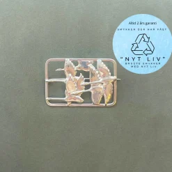 Nyt Liv - Skønvirke broche med 5 svaner - NL1