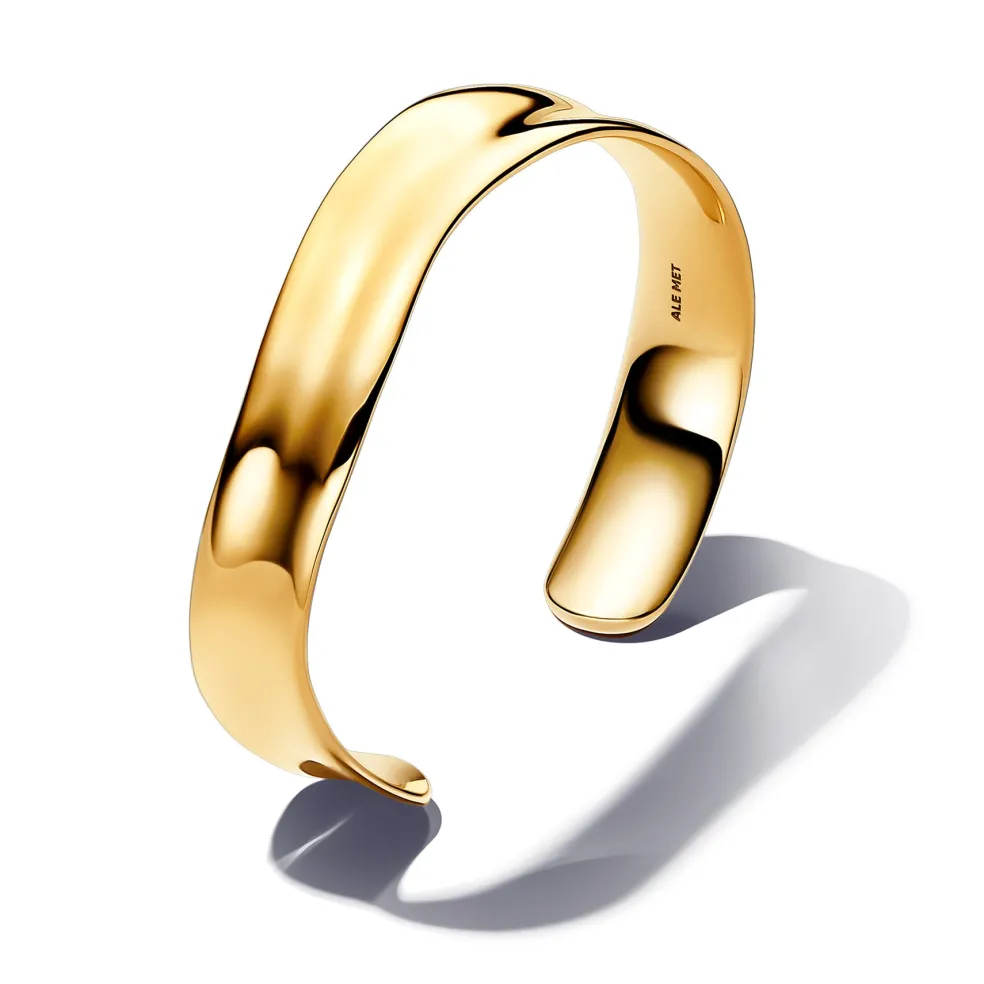 Pandora - Essence armring i guldbelagt, organisk formet - 563302c00
