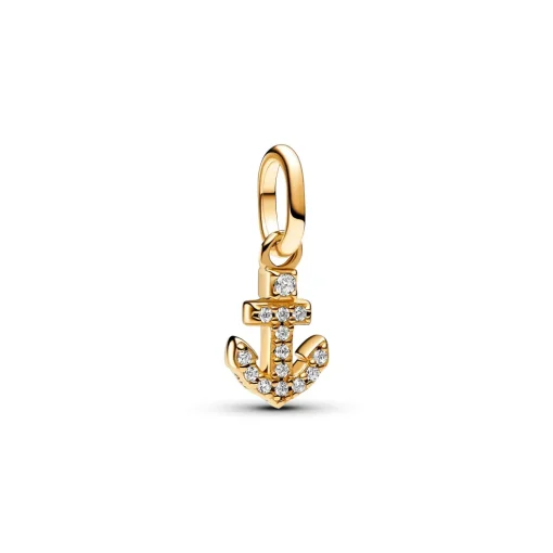 Pandora - Forgyldt anker med zikonia sten - 763369c01
