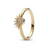 Pandora - Forgyldt sol ring med sten - 162674c01