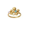 Pebbles colors ring i forgyldt sølv - 5-3801M-GP