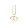 Scrouples -  8 karat guld hjerte vedhæng med 0,02 ct. diamant - 214833
