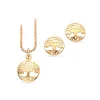 Scrouples - Livstræ smykkesæt i guldbelagt sølv - px1098