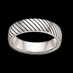 Scrouples - Sølv herrering med mønster - 791112