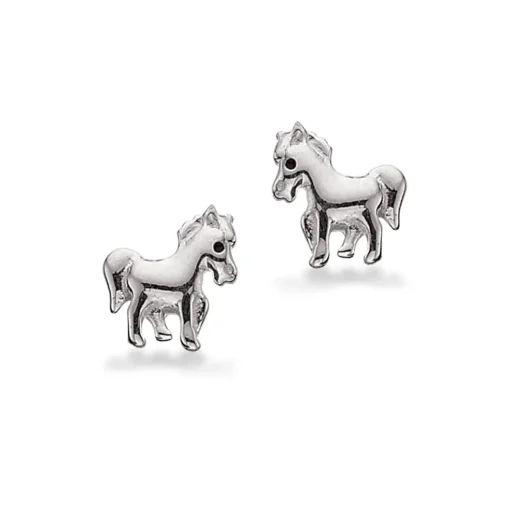 Scrouples - Sølv ørestikker med hest - 101132