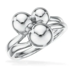 Scrouples - Tripple kugle sølv ring - 728072