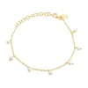 SFB - Armbånd i forgyldt sølv med perler - 1868-2-20-900