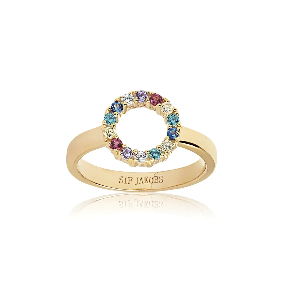 Sif jakobs - Bella piccolo ring i forgyldt sølv - R337-XCZ(YG)