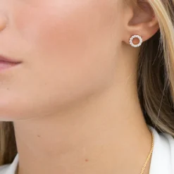 Sif Jakobs -  Biella uno piccolo øreringe i guldbelagt sølv - E337-cz(yg)