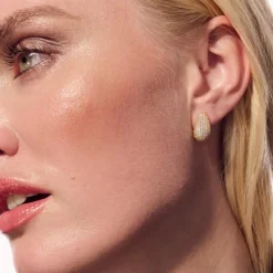 Sif Jakobs - Goccia Altro Øreringe i Guldbelagt Sølv - e2480-cz-yg