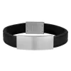 SON herre armbånd i glat sort kalveskin - 897017-Black
