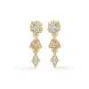 Studio Z - Cluster forgyldt ørestikker med sten - 7217843